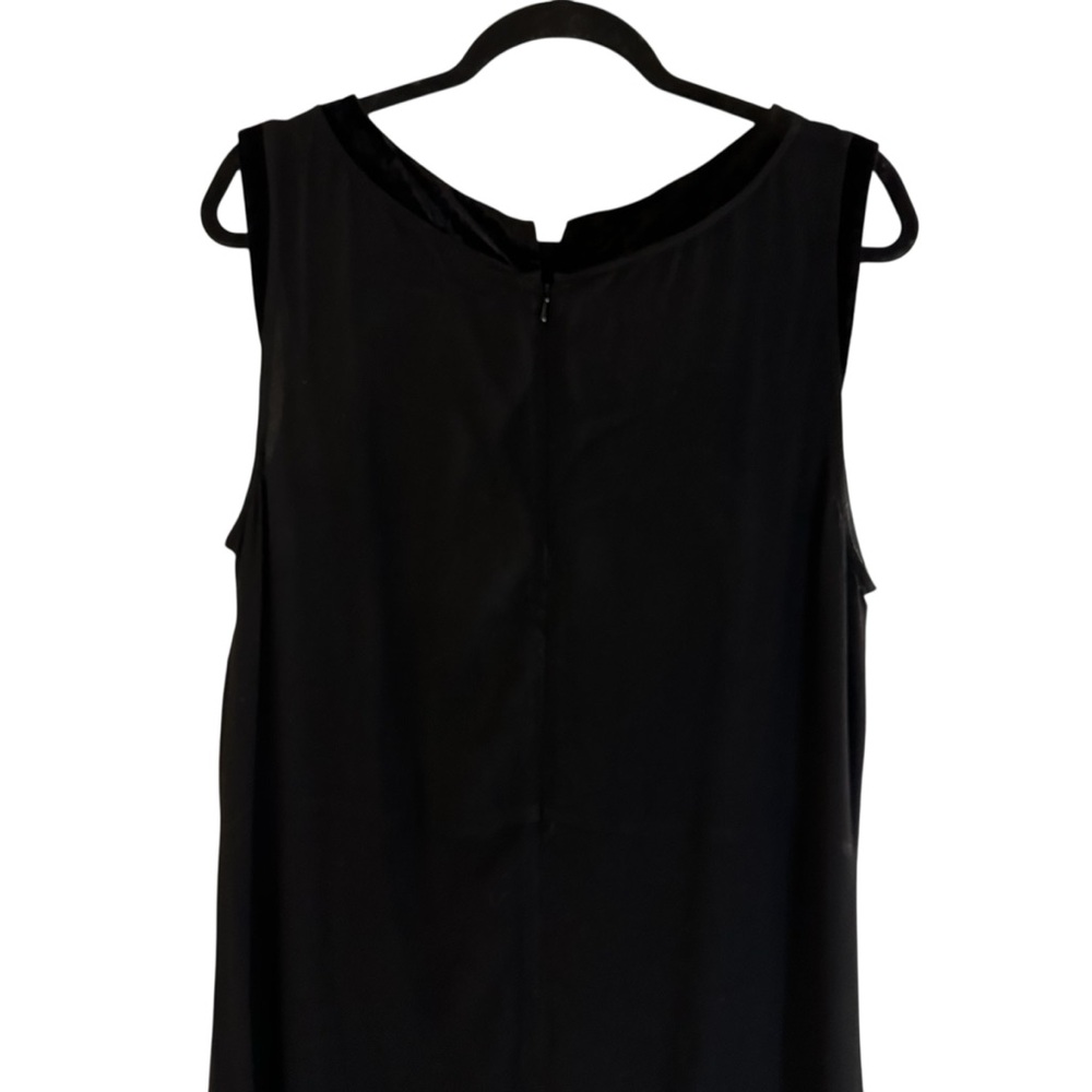 J. Jill black sleeveless beaded dress with velvet accents Size 16 - Picture 12 of 16